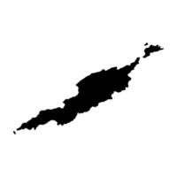 Anguilla map sketch vector