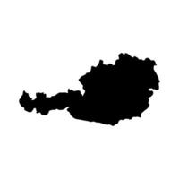map of Austria sketch vector