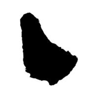 map of Barbados sketch vector