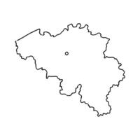 map of Belgium sketch vector