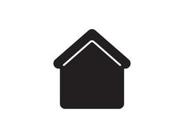 Icon a house representation, isolated against a clean background. This simple symbol evokes a sense of warmth and security, embodying the concept of home. vector
