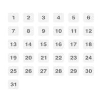 set of icons. Daily, monthly, yearly calendar icon vector