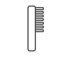 graphic icons of beauty in the form of combs for massage or darsonval procedures. vector