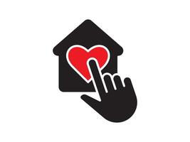 Icon a house representation, isolated against a clean background. This simple symbol evokes a sense of warmth and security, embodying the concept of home. vector