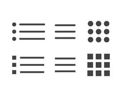 Hamburger menu icon, buttons for website, UI navigation, mobile app, presentation. design elements and user Interface icons. vector