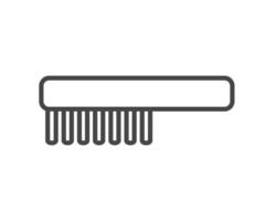 graphic icons of beauty in the form of combs for massage or darsonval procedures. vector