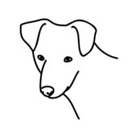 Alopecis dog sketch vector