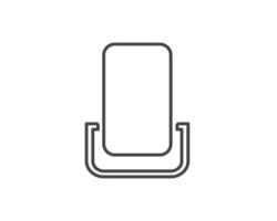 Makeup and cosmetics. Linear graphic beauty icons in the form of a face mirror. vector