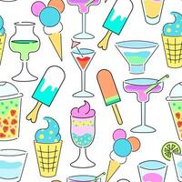 seamless pattern summertime traveling vector