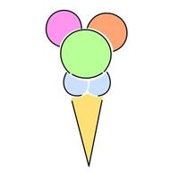 summertime doodle object vector