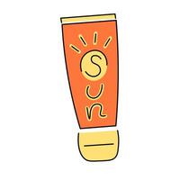 summertime doodle object vector