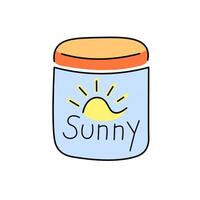 summertime doodle object vector