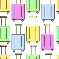 seamless pattern summertime traveling vector