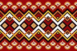 Abstract geometric ethnic seamless pattern. Geometric ethnic pattern fabric style. Geometric ethnic pattern design for clothing, textile, wrapping, background, wallpaper, carpet, embroidery vector