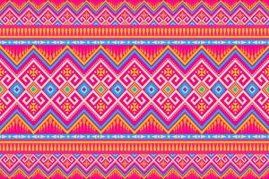 Abstract geometric ethnic seamless pattern. Geometric ethnic pattern fabric style. Geometric ethnic pattern design for clothing, textile, wrapping, background, wallpaper, carpet, embroidery vector