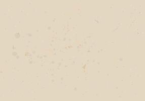 Vintage antique background with scuffed speckled splashes and grunge. Vintage ecru background with dots, speckles, specks, flecks, particles. Light tan craft repeating wallpaper. Natural beige grunge surface texture. illustration vector
