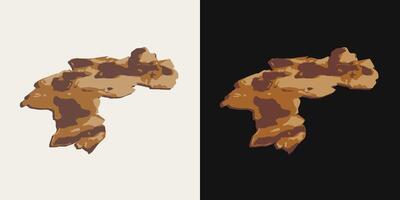 Thin piece of pine, cedar tree bark on black, white background. Image trace, cleaned and simplified illustration. Realistic style. Not AI. vector