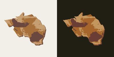 Thin piece of pine, cedar tree bark on black, white background. Image tracing, cleaned and simplified illustration. Realistic style. Not AI. vector