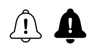 Exclamation mark with bell icon. Danger attention, emergency notification alert concept vector