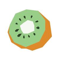 Abstract Fruit Set Kiwi vector