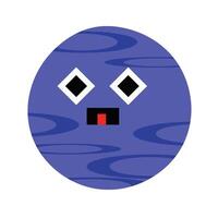 Funny Galaxy Character Set Jupiter vector