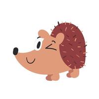 Abstract Funny Animal Element Set Porcupine vector