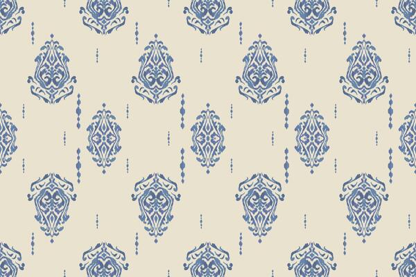 Ikat damask tribal Indian seamless pattern. Ethnic Aztec fabric carpet mandala ornament native boho chevron textile.Geometric African American oriental traditional illustrations.