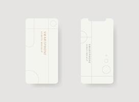 Set of smartphone screen mockup. Design for app interface, ux ui, and web design presentation concept. vector