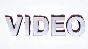 Beautiful animation of text on white background. video