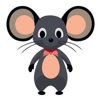 cute mouse standing - full body vector
