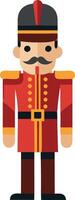 Traditional nutcracker soldier vector