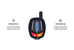 Key concept for infographic with 6 steps, options, parts or processes. Business data visualization. vector