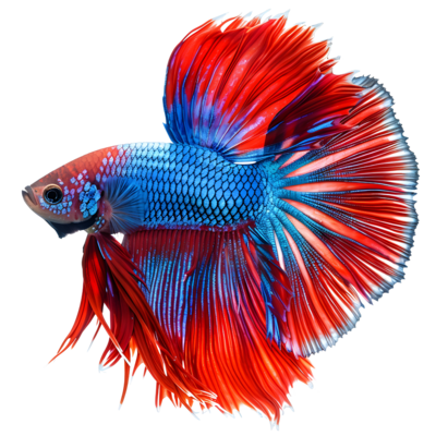 Blue fish ブルーフィッシュ フィッシング ベスト BLV-04 RED blue-and-red-fighting-fish-