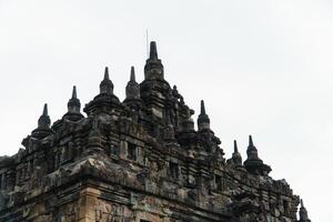Plaosan Temple in Klaten, Central Java, Indonesia is a historical place and a popular tourist destination. Plaosan Temple is a Buddhist temple with ancient stone buildings arranged into buildings photo