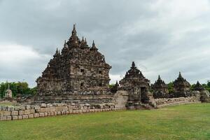 Plaosan Temple in Klaten, Central Java, Indonesia is a historical place and a popular tourist destination. Plaosan Temple is a Buddhist temple with ancient stone buildings arranged into buildings photo