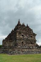 Plaosan Temple in Klaten, Central Java, Indonesia is a historical place and a popular tourist destination. Plaosan Temple is a Buddhist temple with ancient stone buildings arranged into buildings photo