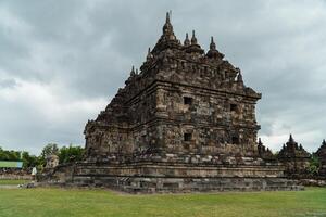 Plaosan Temple in Klaten, Central Java, Indonesia is a historical place and a popular tourist destination. Plaosan Temple is a Buddhist temple with ancient stone buildings arranged into buildings photo