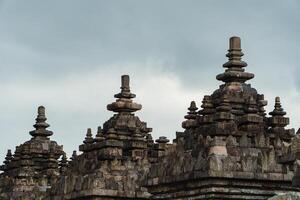 Plaosan Temple in Klaten, Central Java, Indonesia is a historical place and a popular tourist destination. Plaosan Temple is a Buddhist temple with ancient stone buildings arranged into buildings photo