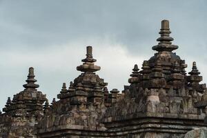 Plaosan Temple in Klaten, Central Java, Indonesia is a historical place and a popular tourist destination. Plaosan Temple is a Buddhist temple with ancient stone buildings arranged into buildings photo