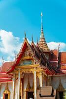 Phuket, Thailand, 2024 - The magnificent Wat Chalong Buddhist temple was built in the 19th century, apart from being a house of worship it is also a popular tourist destination in Phuket. photo