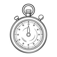 Stopwatch on a white background. vector