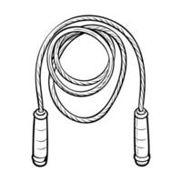 Jump rope on a white background. vector
