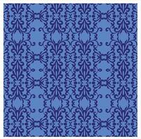 blue floral seamless background pattern design vector
