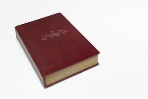 An vintage book without title. Free space for title and text, as well as an ornament or monogram photo