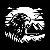eagle flying, sketch graphics monochrome illustration , Engraving vector