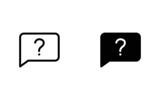 Question icon set for web, ui, and mobile apps vector