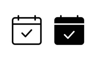 Calendar icon. Calendar symbol icon vector