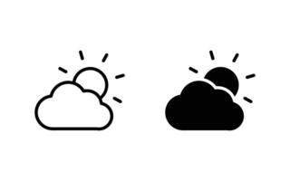 Weather icon set illustration for web, ui, and mobile apps vector