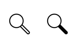 Search icon set illustration for web, ui, and mobile apps vector
