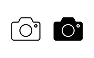 Camera icon set , icon for web and mobile apps vector